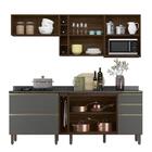 Cozinha Modulada Kali Premium 8 Peças Com Aéreo Micro-ondas -