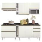Cozinha Modulada Kali Premium 8 Peças Com Aéreo Micro-ondas -