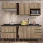 Cozinha Modulada Kali Premium 8 Peças Com Aéreo Micro-ondas -