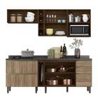 Cozinha Modulada Kali Premium 8 Peças Com Aéreo Micro-ondas -