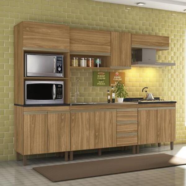 Cozinha Modulada Karen 5 Módulos 7650 Nature Peternella Móveis