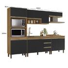 Cozinha Modulada Karen 5 Peças Com Balcão 119cm Sem Tampo - P