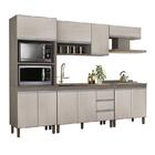 Cozinha Modulada Karen 5 Peças Com Balcão 119cm Sem Tampo - P
