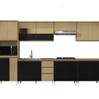 Cozinha Modulada Kelly 04 Atacama Tx/preto - Aramóveis