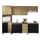 Cozinha Modulada Kelly 05 Atacama Tx/preto - Aramóveis