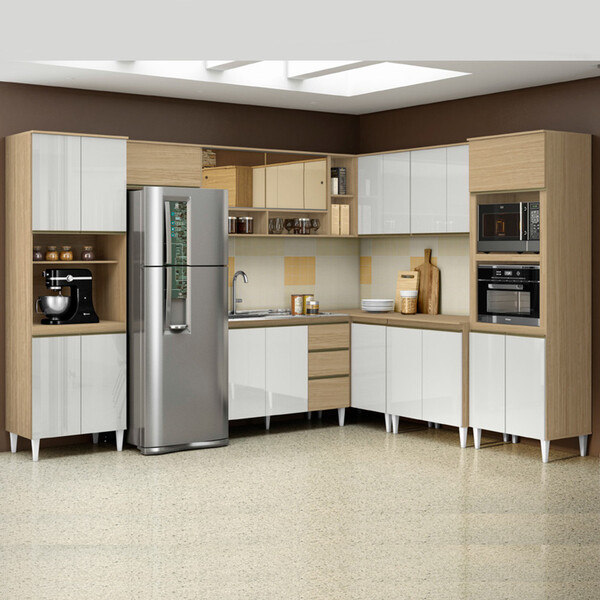 Cozinha Modulada Kelly 09 Peças Kit 01 Aramóveis