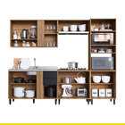 Cozinha Modulada Laura 263 Cm Balcão Pia Cooktop Armário Forn