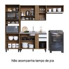 Cozinha Modulada Laura 263cm 10 Portas 02 Gavetas La0030 Delm