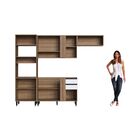 Cozinha Modulada Laura 263cm 10 Portas 02 Gavetas La0030 Delm