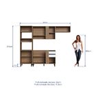 Cozinha Modulada Laura 263cm 10 Portas 02 Gavetas La0030 Delm