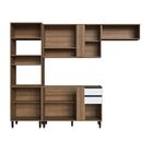 Cozinha Modulada Laura 263cm 10 Portas 02 Gavetas La0030 Delm