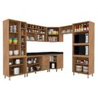 Cozinha Modulada Lilian 7 Peças Carvalho Americano - Moveis A