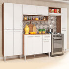 Cozinha Modulada Madri 256 X 186 Cm 4 Peças 11 Portas 1 Gavet