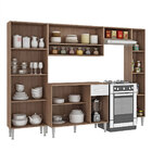 Cozinha Modulada Madri 256 X 186 Cm 4 Peças 11 Portas 1 Gavet