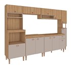 Cozinha Modulada Marti Sem Tampo 6 Peças Mel/fendi