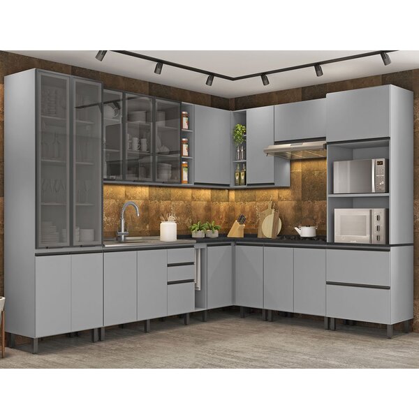 Cozinha Modulada Mdf Belize 16 Peças Henn