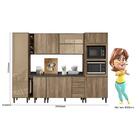 Cozinha Modulada Nelle 8 Peças Com Torre Quente - Nicioli