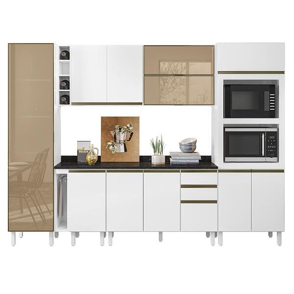 Cozinha Modulada Nelle 8 Peças Com Torre Quente - Nicioli