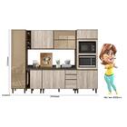 Cozinha Modulada Nelle 8 Peças Com Torre Quente - Nicioli
