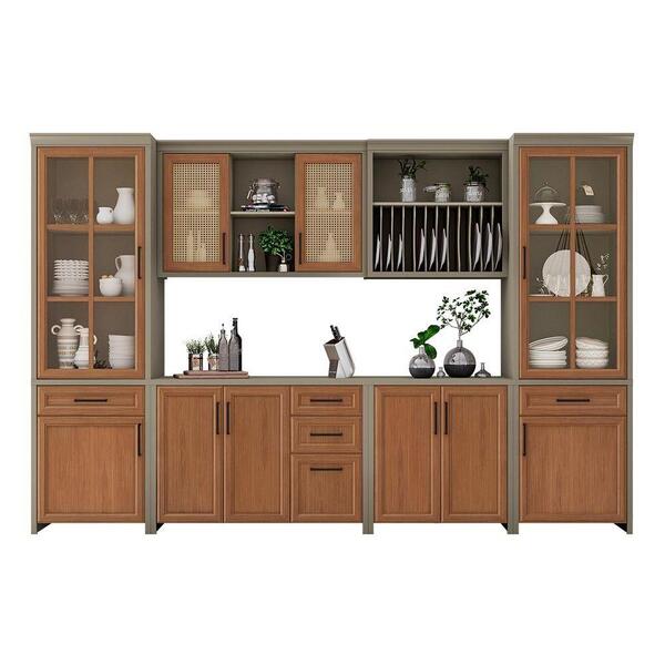 Cozinha Modulada Nesher Camponesa  6 Peças (2 Balcões + 2 Aér