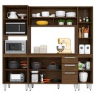 Cozinha Modulada Niterói 4 Módulos Composição 3 Castanho/baun