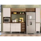 Cozinha Modulada Niterói 5 Módulos Composição 4 Castanho/baun