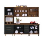 Cozinha Modulada Paneleiro E  Aéreo  Com Vidros Reflecta 6 Pe