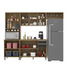 Cozinha Modulada Paneleiro Forno Balcão Com  Tampo 120cm Comp