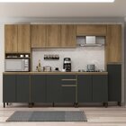 Cozinha Modulada Paneleiro Forno Balcão Com Tampo 120cm 6 Peç