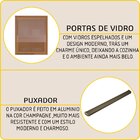 Cozinha Modulada Paneleiro Nicho Cristaleira Com Vidros Refle