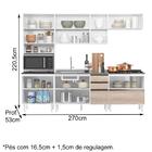 Cozinha Modulada Para Pia 06 Peças Em Mdf Kali Nicioli