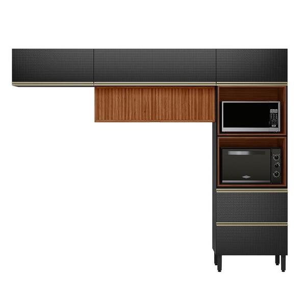 Cozinha Modulada Proença 3 Peças Com Torre Quente 2 Fornos E