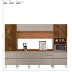 Cozinha Modulada Proença 6 Peças Com Paneleiro 1 Forno - Dema