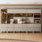 Cozinha Modulada Proença 8 Peças Com Cristaleira E Aéreo 120c