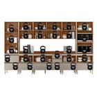 Cozinha Modulada Proença 8 Peças Com Cristaleira E Balcão 120