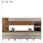 Cozinha Modulada Proença 8 Peças Com Cristaleira E Balcão 120