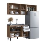 Cozinha Modulada Provençal 3 Peças Balcão 120cm 2 Armários Je