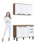 Cozinha Modulada Provençal 3 Peças Balcão 120cm Tampo E Armár