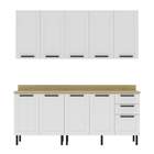 Cozinha Modulada Provençal Americana 6 Peças 2 00m 100% Mdf P