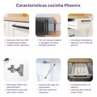 Cozinha Modulada Provençal Americana 6 Peças 2 00m 100% Mdf P