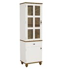 Cozinha Modulada Retrô Off White/ Nogueira