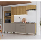 Cozinha Modulada Ripada 5 Peças Sem Tampo Laura Cadorin Móveis