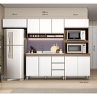 Cozinha Modulada Sabrina 04 Peças 09 Portas 03 Gavetas Branco