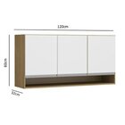 Cozinha Modulada Sabrina 04 Peças 09 Portas 03 Gavetas Branco