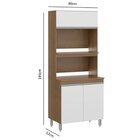 Cozinha Modulada Sabrina 04 Peças 09 Portas 03 Gavetas Branco