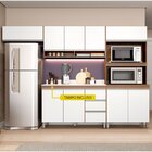 Cozinha Modulada Sabrina C/ Tampo 5 Pçs Branco Sab04nt Menu
