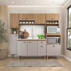 Cozinha Modulada Sem Tampo 4 Peças Marti Mel/fendi