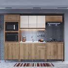 Cozinha Modulada Torre Quente 5 Peças Montreal Castani/off-wh