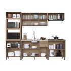 Cozinha Modulada Torre Quente 5 Peças Montreal Castani/off-wh