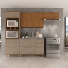 Cozinha Modulada Torre Quente Aéreo 2 Portas 120cm Aéreo Gela